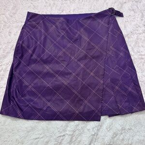Greg Norman Purple Plaid Golf Skort Small Regal Pleated Tennis Pickleball preppy